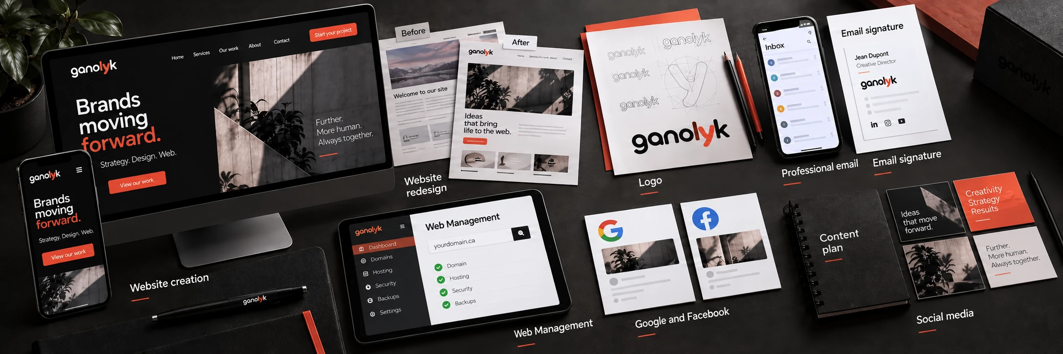 A presentation of ganolyk web services and materials.
