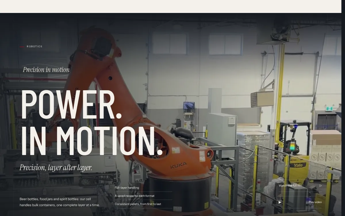 Groupe Benji — The robotic cell, in motion.